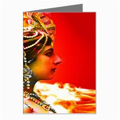 Mata Hari Greeting Card by icarusismartdesigns