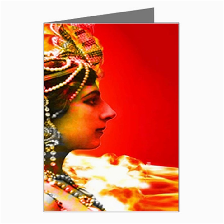 Mata Hari Greeting Card