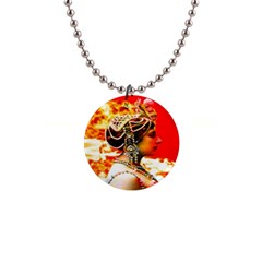 Mata Hari 1  Button Necklace by icarusismartdesigns