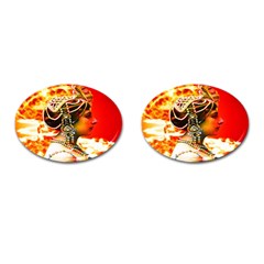 Mata Hari Cufflinks (oval) by icarusismartdesigns