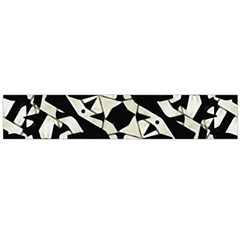 Black And White Print Flano Scarf (large) by dflcprintsclothing