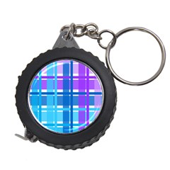 Blue & Purple Gingham Plaid Measuring Tape