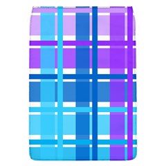 Blue & Purple Gingham Plaid Removable Flap Cover (large) by StuffOrSomething