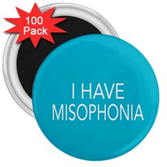 Misophonia Awareness 3  Button Magnet (100 Pack)