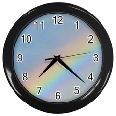 Rainbow Wall Clock (black)