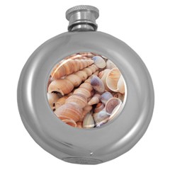 Sea Shells Hip Flask (round)