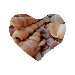 Sea Shells Standard 16  Premium Heart Shape Cushion 