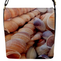 Sea Shells Flap Closure Messenger Bag (small) by yoursparklingshop