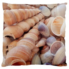 Sea Shells Large Flano Cushion Case (one Side)