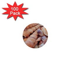 Sea Shells 1  Mini Button (100 Pack) by yoursparklingshop