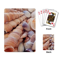 Sea Shells Playing Cards Single Design by yoursparklingshop