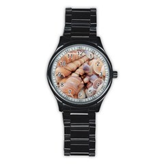 Sea Shells Sport Metal Watch (black)