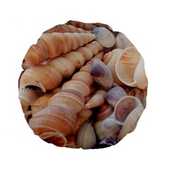 Sea Shells Standard 15  Premium Flano Round Cushion 