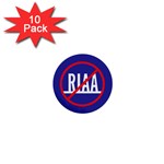 Anti-RIAA mini buttons (10 pack) Front