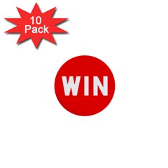 Win Mini Buttons (10 Pack)