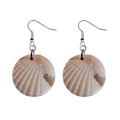 Sunny White Seashells Mini Button Earrings