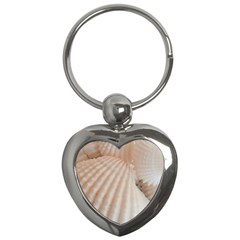 Sunny White Seashells Key Chain (heart)