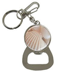 Sunny White Seashells Bottle Opener Key Chain by yoursparklingshop