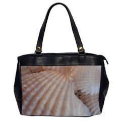 Sunny White Seashells Oversize Office Handbag (one Side)