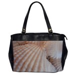 Sunny White Seashells Oversize Office Handbag (One Side) Front