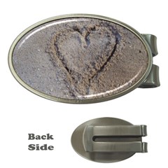 Heart In The Sand Money Clip (oval)