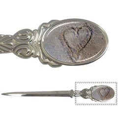 Heart In The Sand Letter Opener