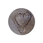 Heart in the sand Drink Coaster (Round) Front