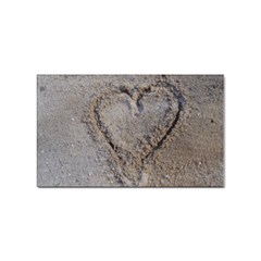 Heart In The Sand Sticker (rectangle) by yoursparklingshop