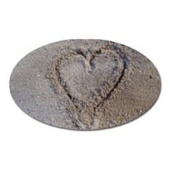 Heart In The Sand Magnet (oval)