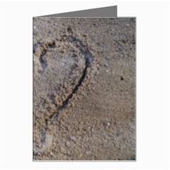 Heart In The Sand Greeting Card