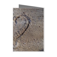 Heart In The Sand Mini Greeting Card (8 Pack) by yoursparklingshop