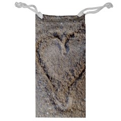 Heart In The Sand Jewelry Bag