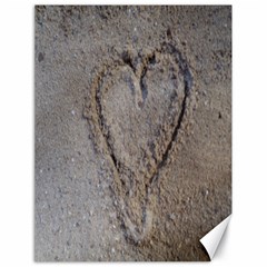 Heart In The Sand Canvas 18  X 24  (unframed) by yoursparklingshop