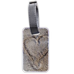 Heart In The Sand Luggage Tag (two Sides)