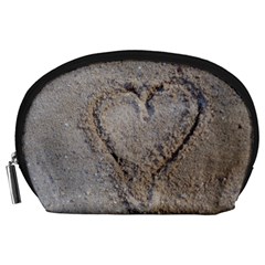 Heart In The Sand Accessory Pouch (large)