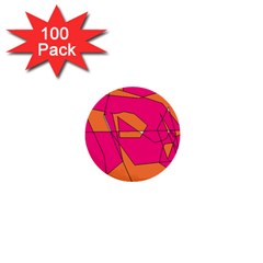 Red Orange 5000 1  Mini Button (100 Pack)