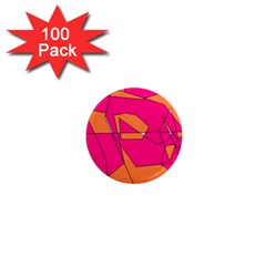 Red Orange 5000 1  Mini Button Magnet (100 Pack)