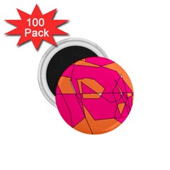 Red Orange 5000 1 75  Button Magnet (100 Pack)