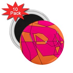 Red Orange 5000 2 25  Button Magnet (10 Pack)