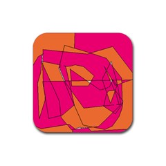 Red Orange 5000 Drink Coaster (square) by yoursparklingshop