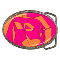 Red Orange 5000 Belt Buckle (oval)