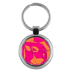 Red Orange 5000 Key Chain (round) by yoursparklingshop