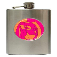 Red Orange 5000 Hip Flask