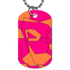 Red Orange 5000 Dog Tag (two-sided) 