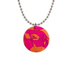 Red Orange 5000 Button Necklace