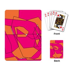 Red Orange 5000 Playing Cards Single Design