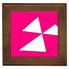 Pink White Art Kids 7000 Framed Ceramic Tile