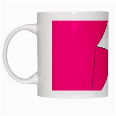 Pink White Art Kids 7000 White Coffee Mug