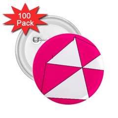 Pink White Art Kids 7000 2 25  Button (100 Pack)