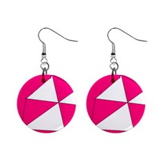 Pink White Art Kids 7000 Mini Button Earrings